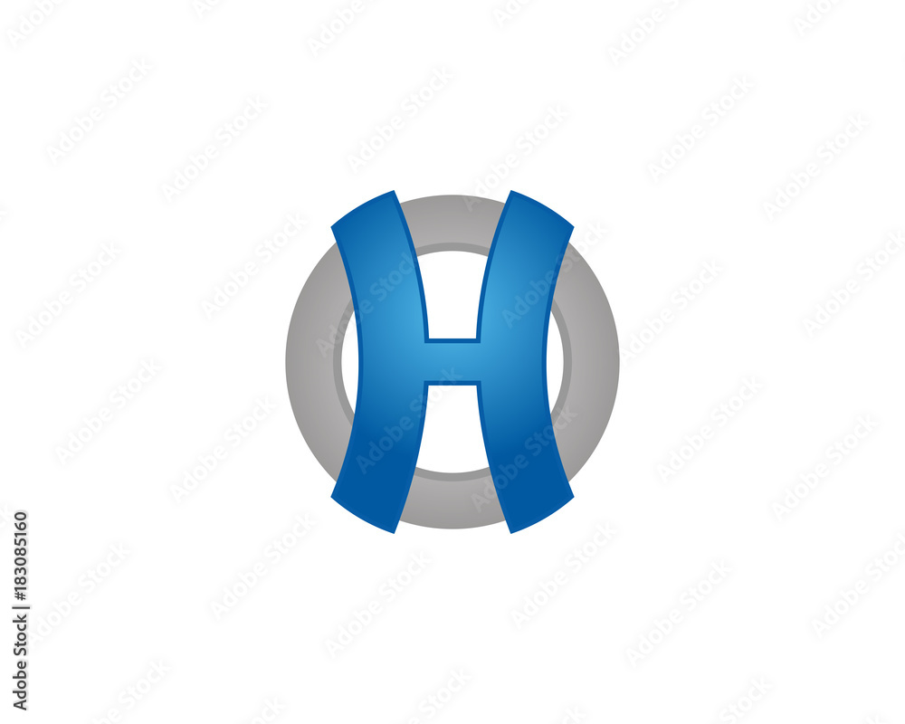 Fototapeta premium H HO letter logo 1