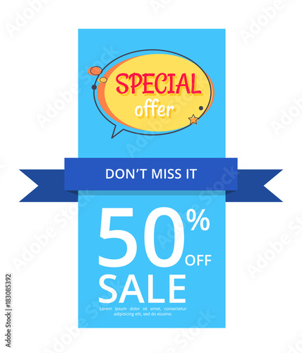 Special Offer Sale Advertisement 50 Off Poster