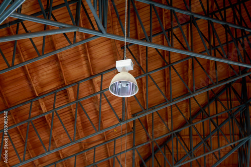 Single Lamp hang on the roof