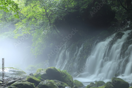 元滝伏流水 Mototaki waterfall / Nikaho, Akita, Japan