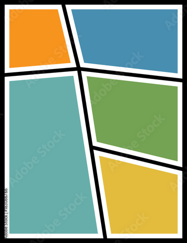 Frames photo collage. Photo background. Vector illustration