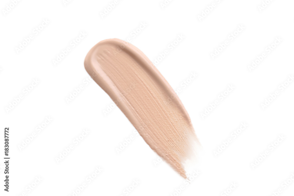 Makeup tonal foundation isolated on a white