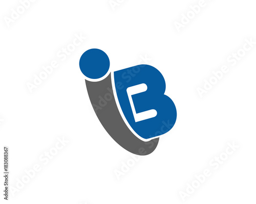 ib bi letter logo 5