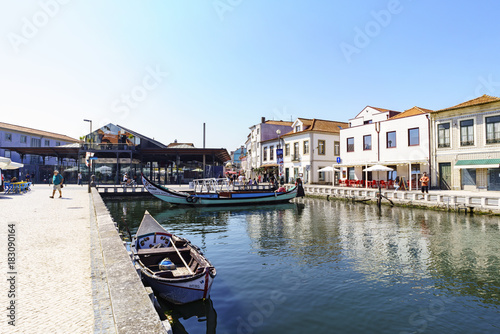 Channel with the boats called 