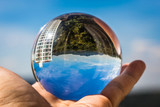 The sky reflected in the crystal ball