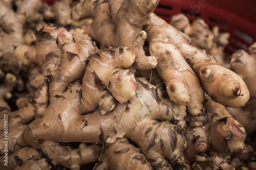 Fresh organic ginger