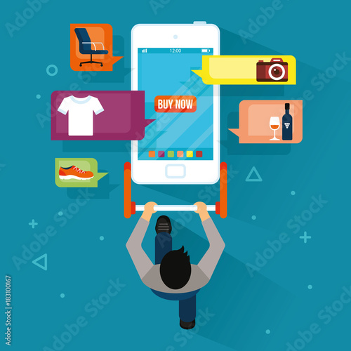 Mobile marketing concept