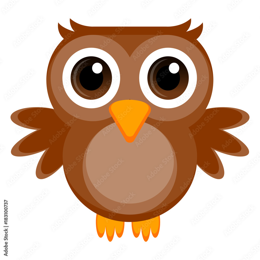 Isolated cute owl Isolated cute owl