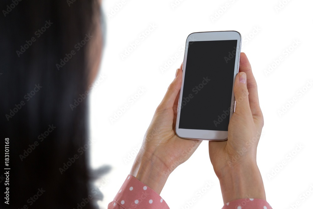 Woman using mobile phone Woman using mobile phone