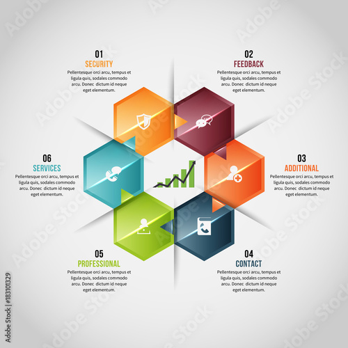 Hexagon Gems Infographic