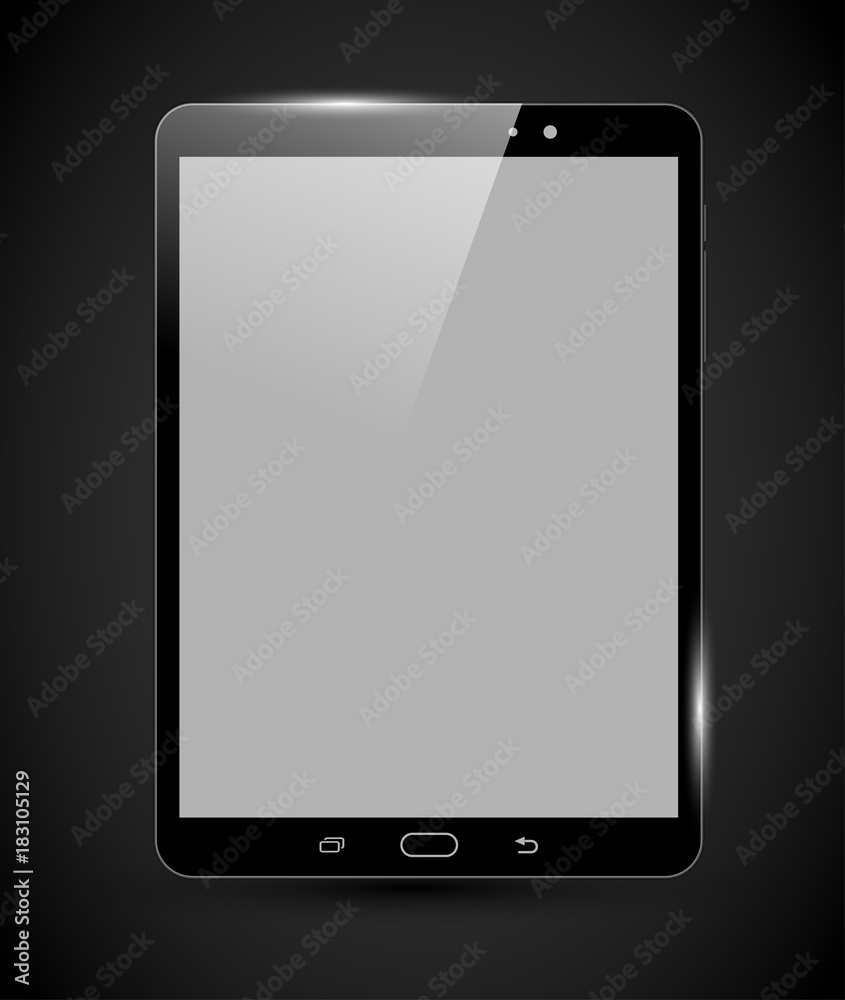 Realistic tablet vector Realistic tablet vector