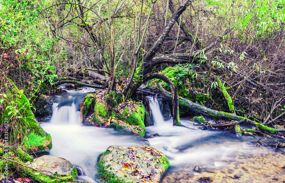 River Majaceite between the towns of El Bosque and Benamahoma on the  province of Cadiz, Spain Stock Photo - Alamy