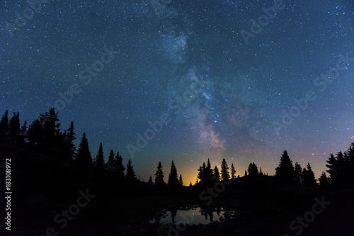 Stars of the Fraser Valley Constellation Milky Way landscape background © Jason