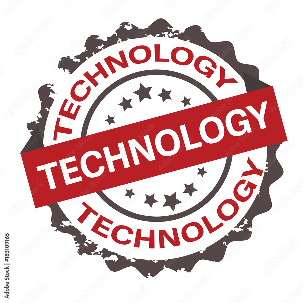 Obraz premium Technology rubber stamp.Sign.Seal.