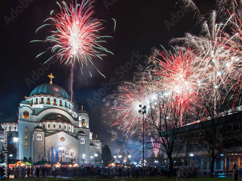 Orthodox New Year's Fireworks