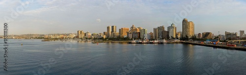 Durban sea port at day time view from sea © Alexey Seafarer