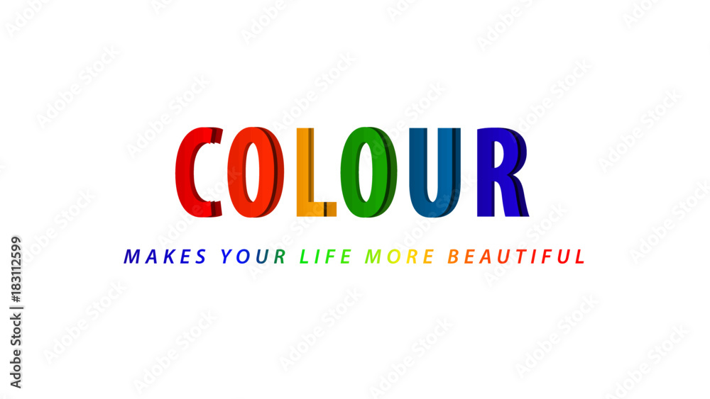 Colour - Typography Illustration
