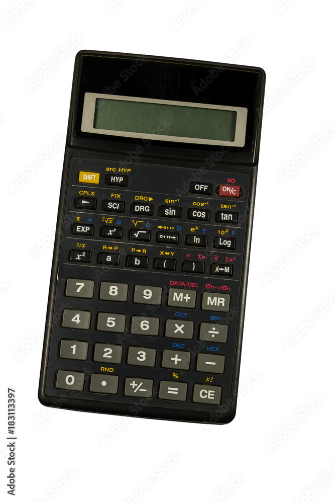 Scientific calculator isolated on white background Scientific calculator isolated on white background