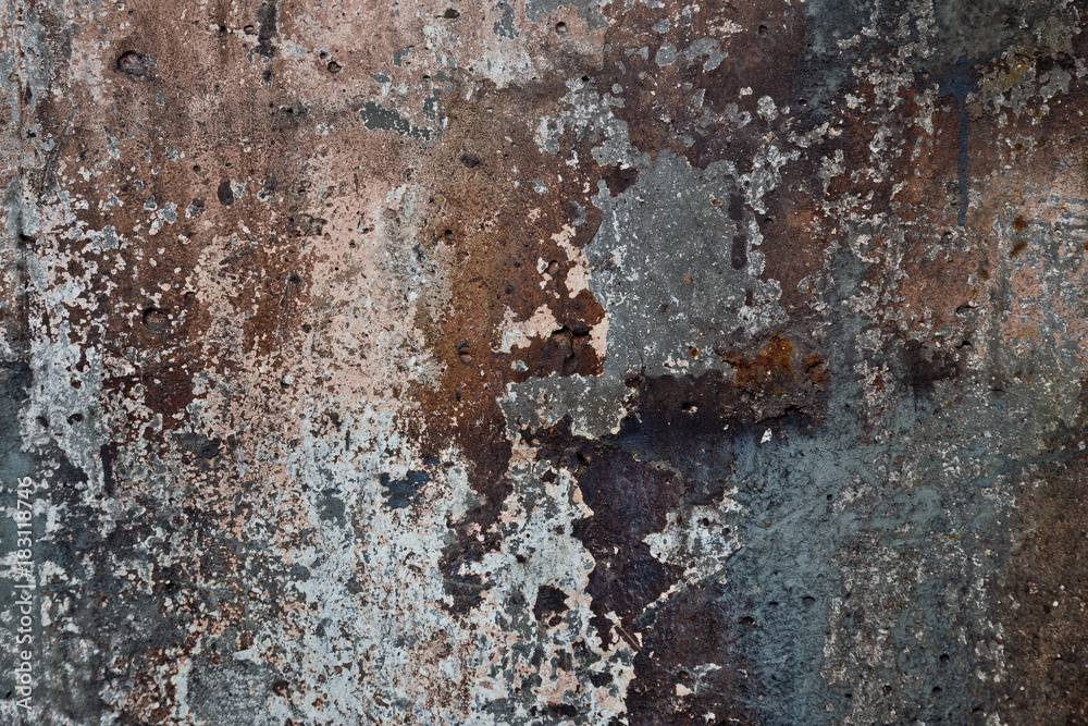 Old dirty concrete grungy wall background with peeled paint Old dirty concrete grungy wall background with peeled paint