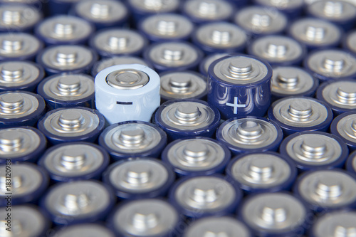 Composition with alkaline batteries