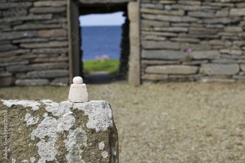 Fotografie Knap of Howar, Papa Westray, Orkney with venus
