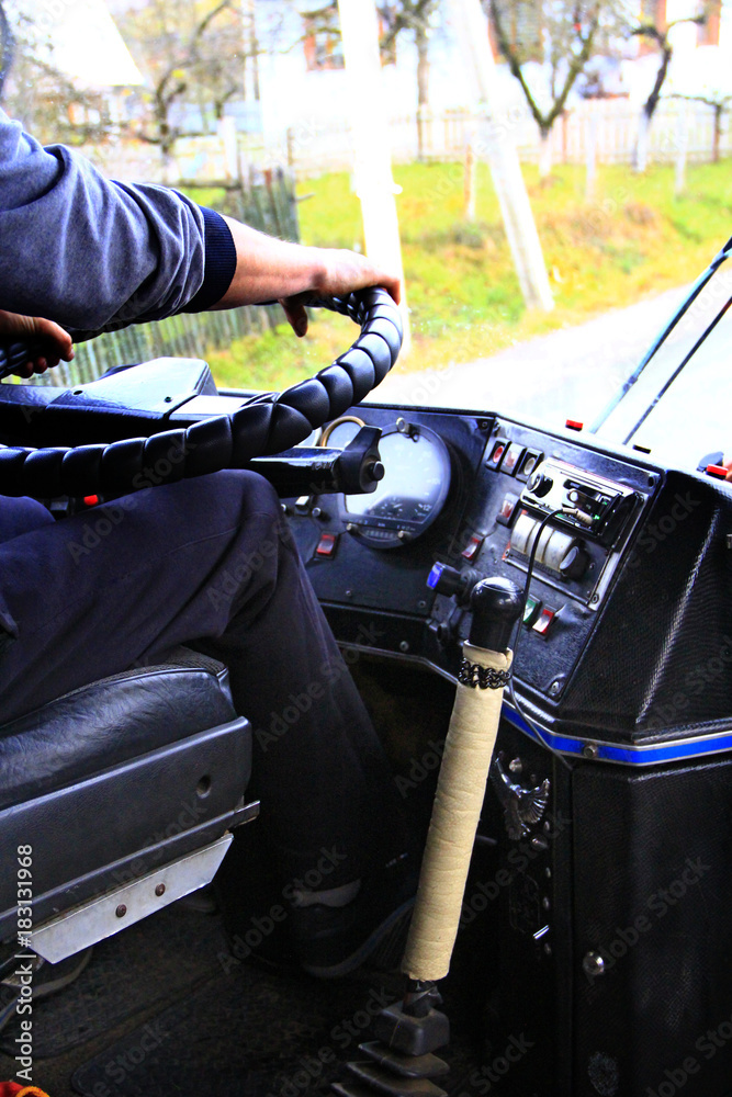 the driver is driving the bus the driver is driving the bus