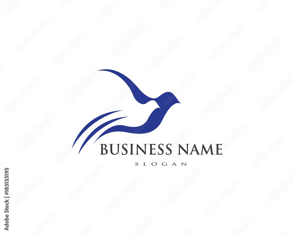 Obraz premium Bird Dove Logo Template