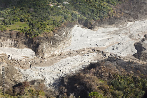 Ash Flows At Soufriere Hills Volcano  Montserrat
