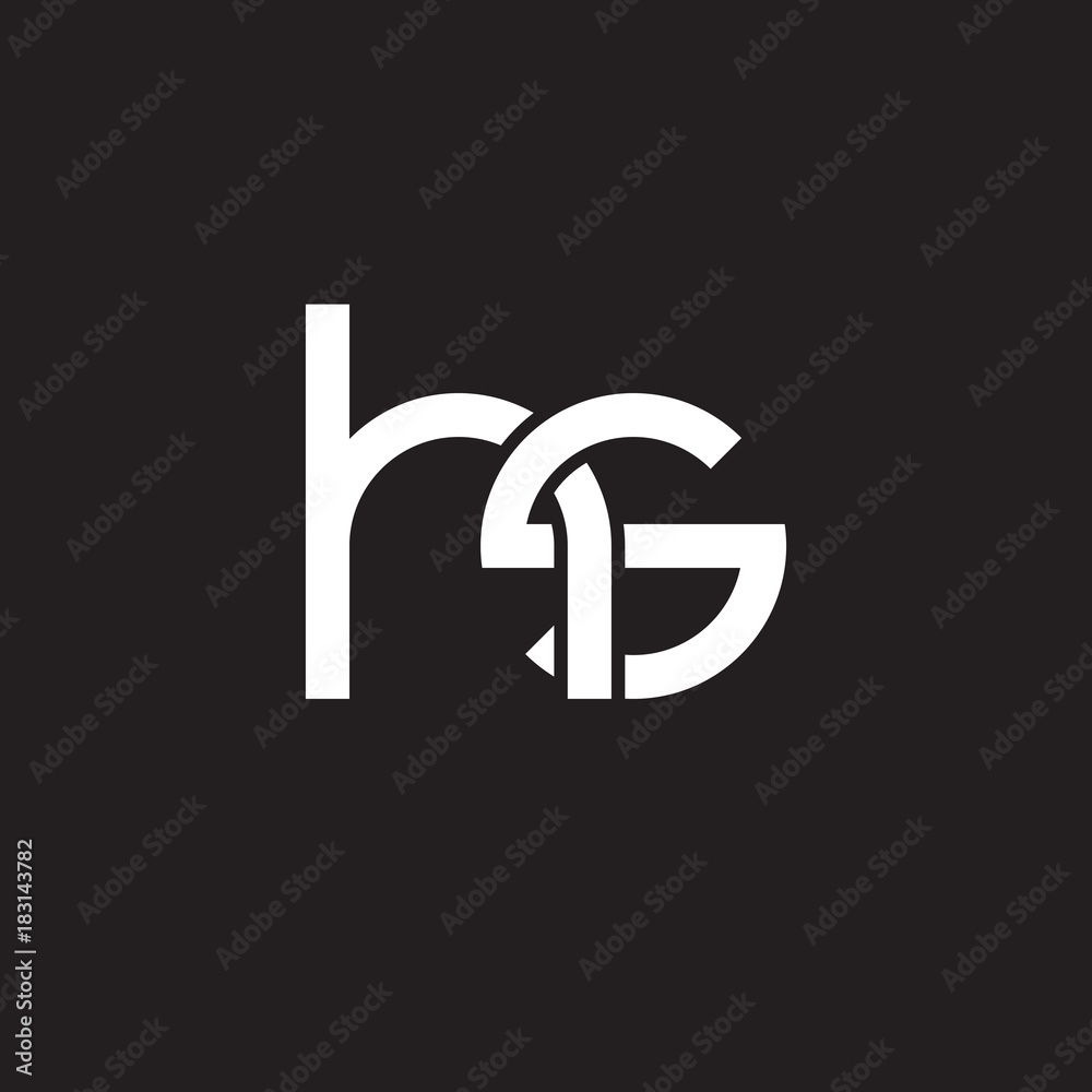 Initial lowercase letter hs, overlapping circle interlock logo, white color on black background Initial lowercase letter hs, overlapping circle interlock logo, white color on black background