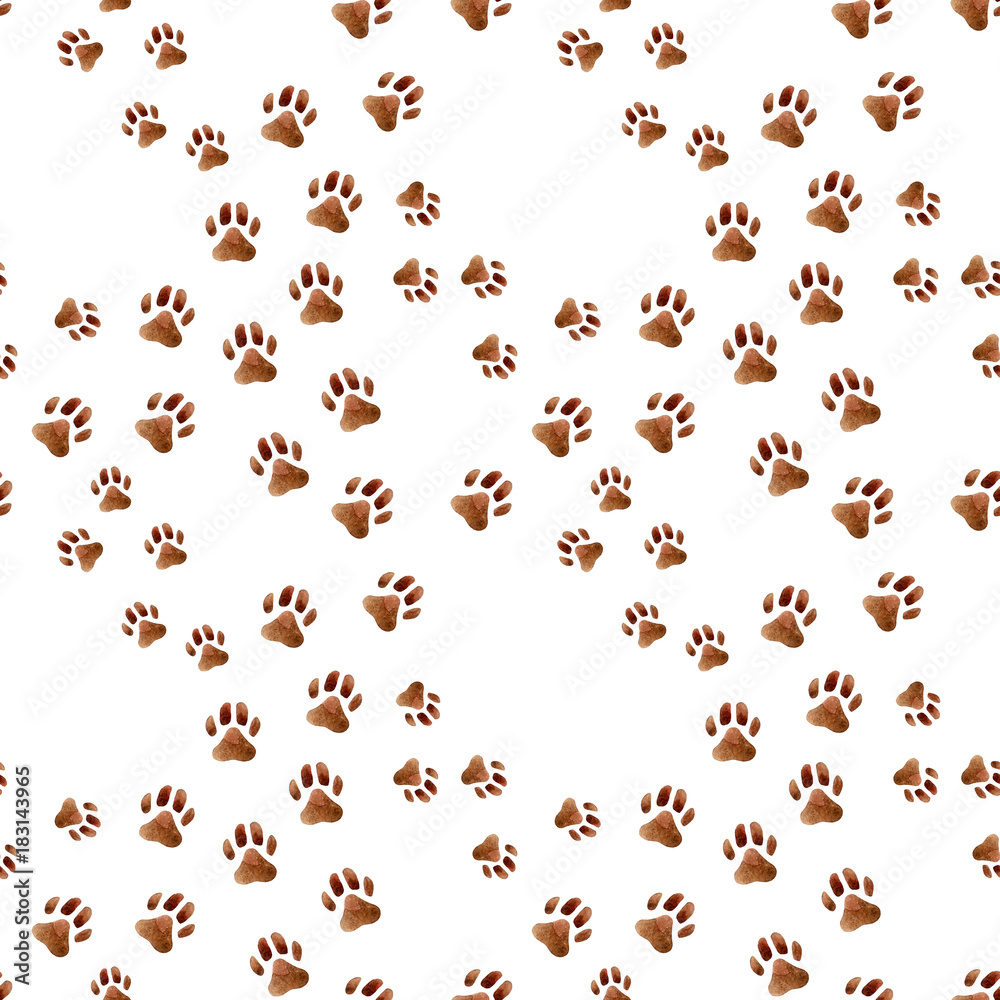 Footprints seamless pattern Footprints seamless pattern