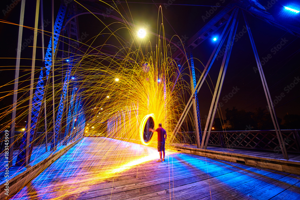 Painting with Light Steel Wool
