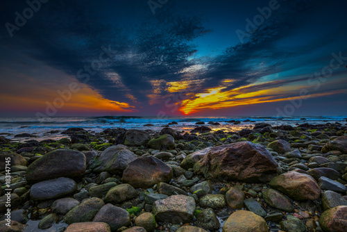 Obraz na płótnie Sunrise from Montauk, Long Island, NY w salonie