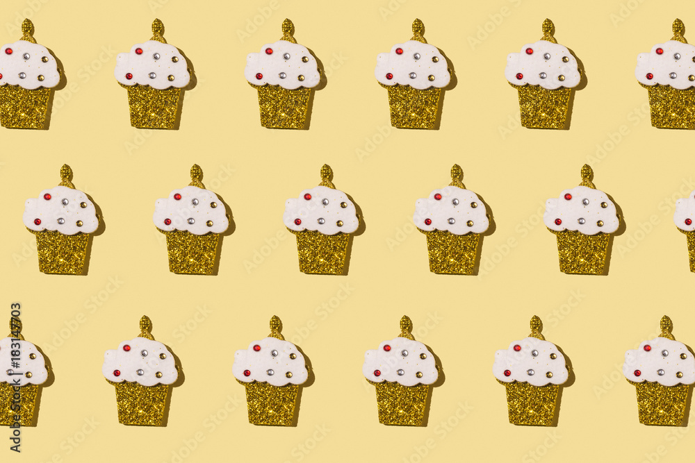 Muffin repeated background Muffin repeated background