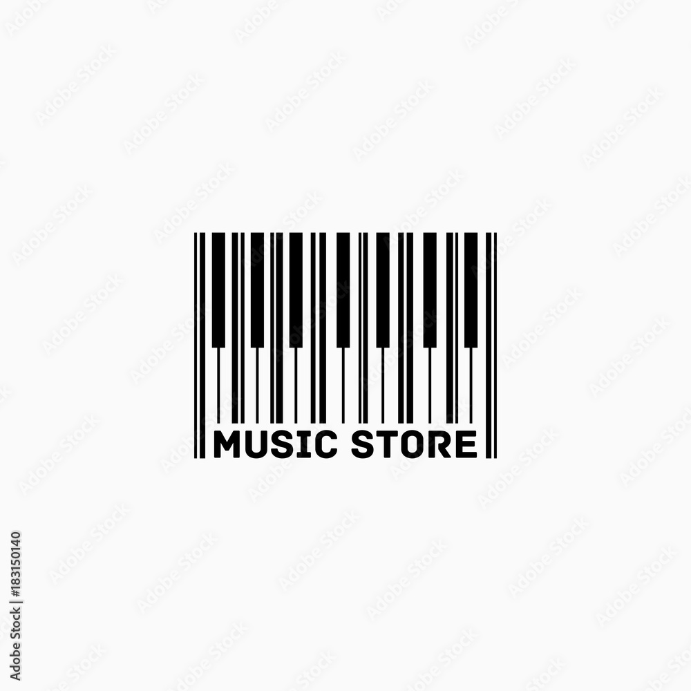 Music store logo Music store logo