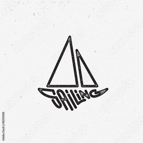 Sailing lettering