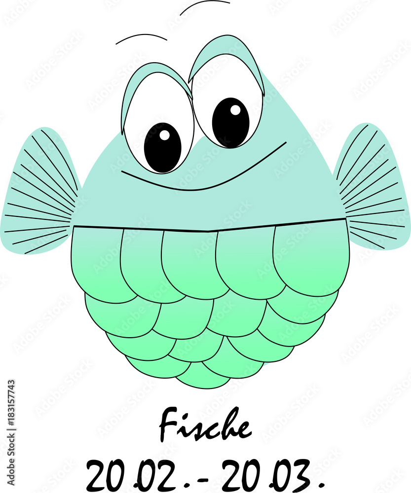 Fototapeta premium Sternzeichen Fische