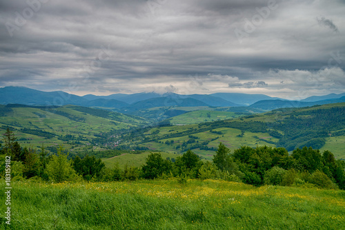 View of mountains in Transylvania, Romania © anderm