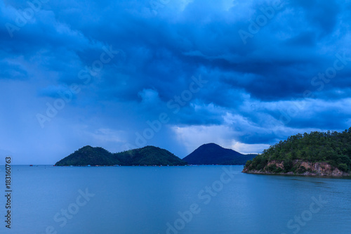 Wallpaper Mural Landscape of Srinakharin dam Kanchanaburi province, Thailand. Torontodigital.ca