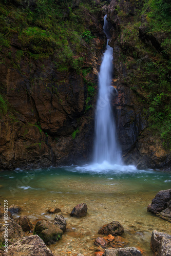 Jokkradin waterfall  Beautiful waterwall in nationalpark of Kanchanaburi province  ThaiLand.