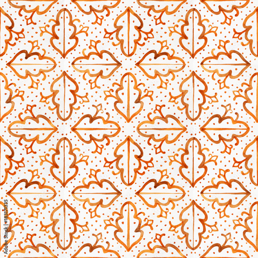 Fototapeta premium Watercolor leaves