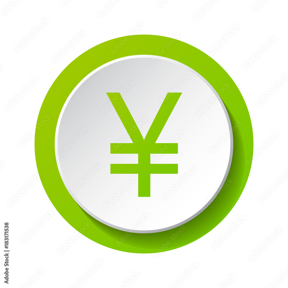 Yen - 3d icon isolated on white background. Vector. Yen - 3d icon isolated on white background. Vector.