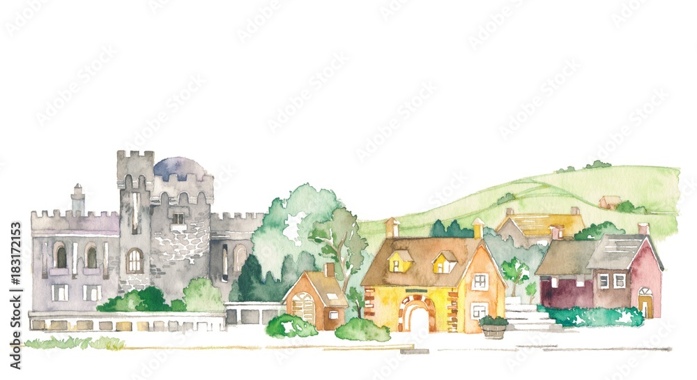 Obraz premium ヨーロッパの田園風景