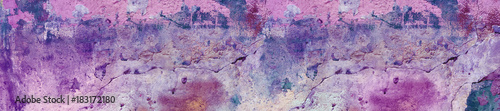 panorama purple pink cracked shabby textured concrete background