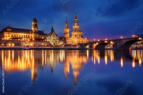 Dresden after sunset