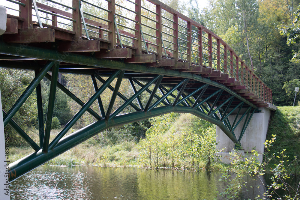 Bridge over the lake, river. Beautiful autumn season. Bridge over the lake, river. Beautiful autumn season.
