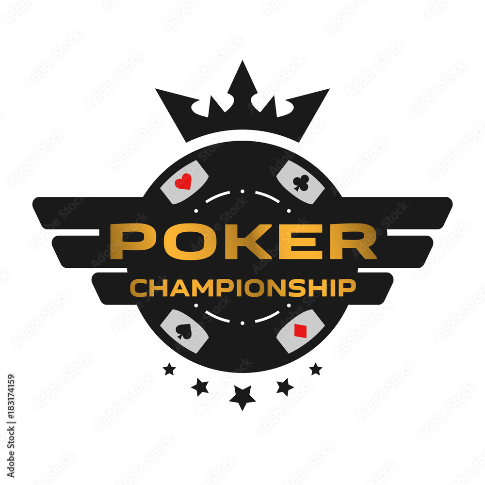 Fototapeta premium Poker Championship emblem.