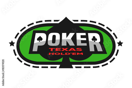 Texas Holdem poker emblem.