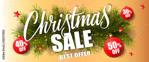 Christmas Sale Best Offer Lettering