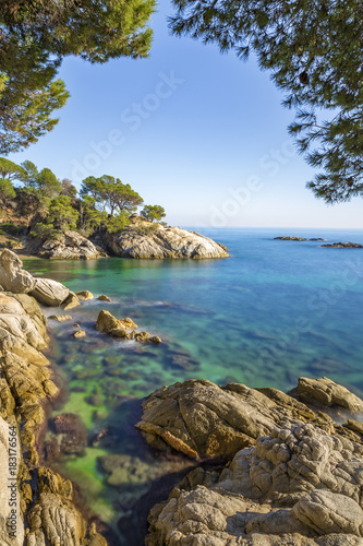 Slika na platnu Nice landscape of the Spanish coastal in Costa Brava, Playa de Aro