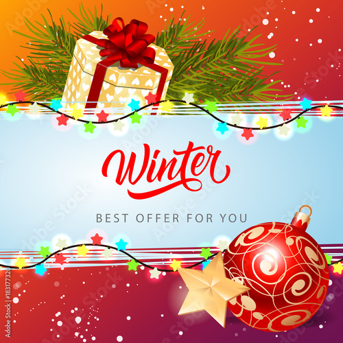 Winter Best Offer Lettering